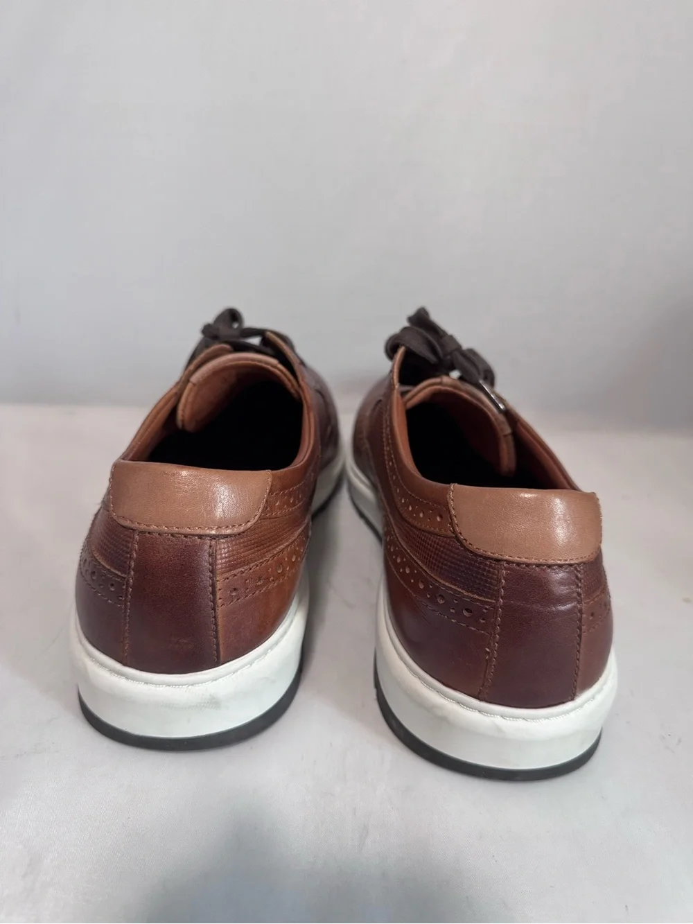 Johnson & Murphy Men's Brown Shoes Size 9M Wingtip Brogue Derby Sneaker Flex